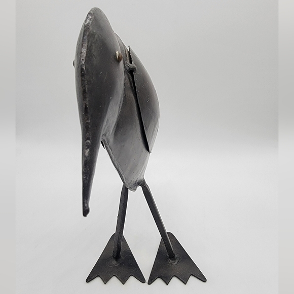 VINTAGE metal Raven and coaster set - Picture 5 of 7